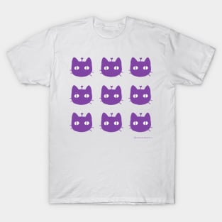 9 Purple Kitty by Sunnie Meowtlu T-Shirt